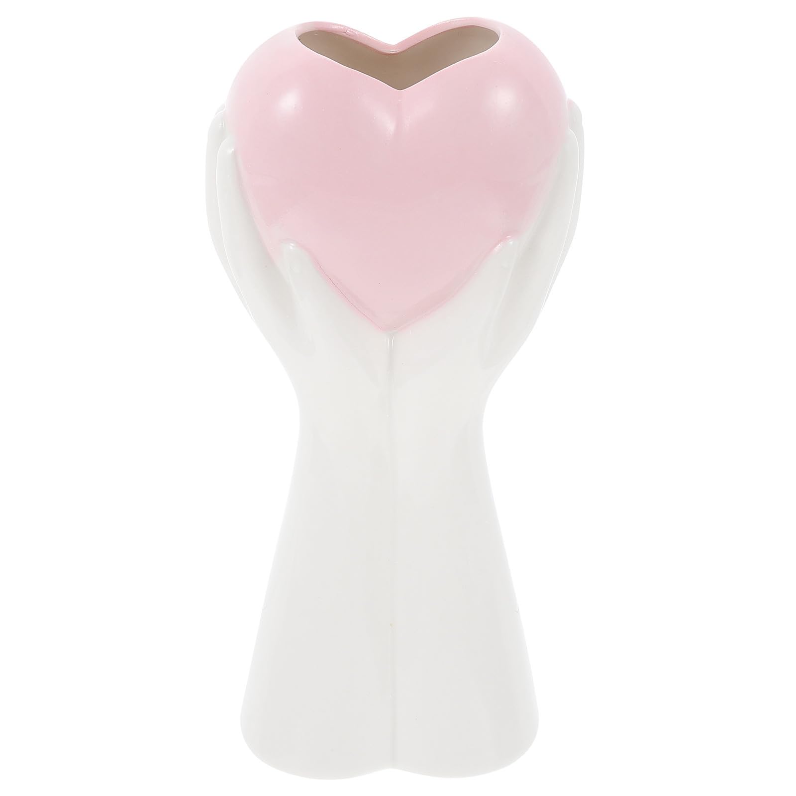 Vase en céramique blanc léger et pratique pour bouquets instables