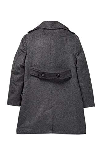 Image of Isaac Mizrahi Boy's Single Breasted Wool Overcoat with Epaulets - Colors