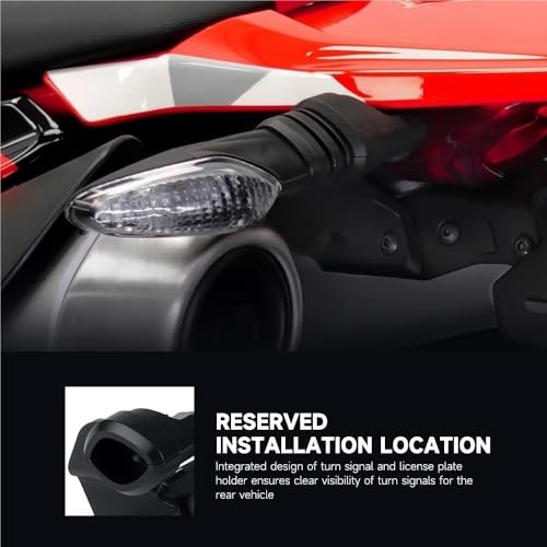 Support plaque moto élimine la bavette longue pour Hypermotard 698 Mono - 4