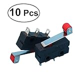 Polen: SPDT. BESTOMZ 10 Stücke Mikroschalter Endschalter mit Rolle 3 Pins 250 V 5A SPDT 1NO 1NC