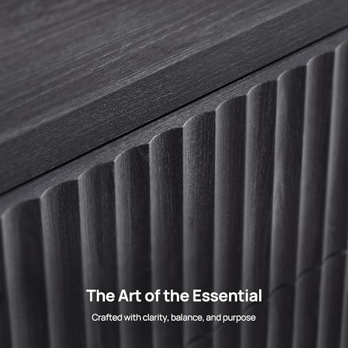 SICOTAS Night Stand Set 2 - Oversized Extra Large Bedside Table Modern Side Table with Storage Fluted 3 Drawer Nightstand 27.5" W End Tables Living Room Nightstands for Bedroom Sofa Couch Home Office - Image 5