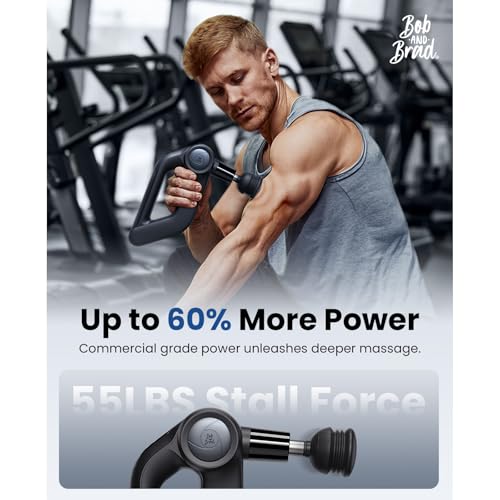 Image of BOB AND BRAD D5 Pro Massage Gun with 13mm Amplitude, FSA-HSA Eligible, Professional Deep Tissue Percussion Massage Gun, Ergonomic D-Handle for Effortless Muscle Pain Relief, Birthday Gift for Men