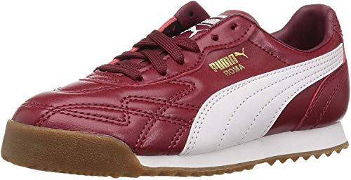 PUMA Unisex Roma Anniversario Kids Sneaker, Pomegranate White, 11 M US Little