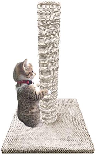 Beige Replacement 54cm Tall Cat Scratching Post Tree Play Kitten Large Climbing Centre Fun Pole Stand Large
