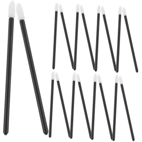 HAPINARY 50pcs Disposable Lip Brush Sticks for Makeup Lip Gloss Applicators Portable Brush Set for Travel Daily Use