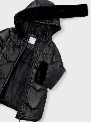 Mayoral Glossy coat for Girls Black3