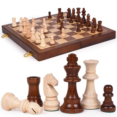 Juego de Ajedrez de Madera Grande 17 pulgadas miniatura 1