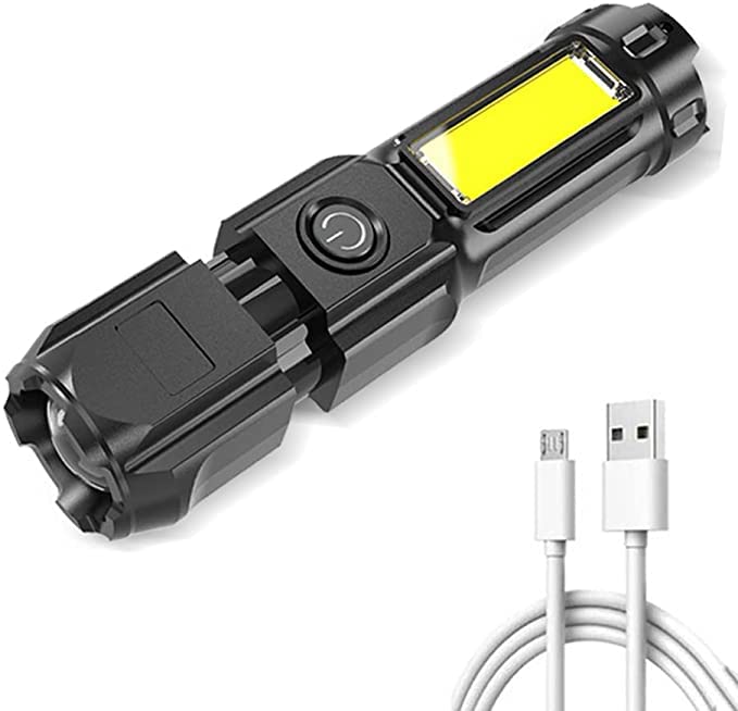 懐中電灯 led 強力 軍用 最強 100000ルーメン 超高輝度 明るい ペンライト USB充電式 小型 超強力 ハンディライト 3モード 白灯 ズーム式 COB作業灯 残量表示ランプ フラッシュらいと アルミ合金製 耐衝撃 軍用ライト IPX-6防水 防災 登山 夜釣り用 キャンプ アウトドア用品 地震 停電対策 作業用