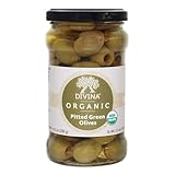 Divina Pitted Organic Green Olives - 5.3 Ounces, 6PK