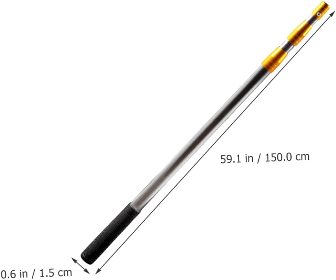 KICHOUSE Net Telescopic Handle Portable Stainless Steel Telescopic Rod