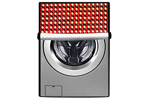 Stylista Washing Machine Cover Suitable for IFB 6 Kg Fully-Automatic Front Loading EVA ZXS Frieze Pattern Brown