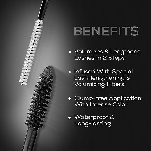 RENEE Full Volume 2-in-1 Mascara With Primer, Long Lasting Weightless Waterproof Formula | Volumizes, Lengthens & Conditions the Lashes with Intense Color & Clump Free... - Image 3