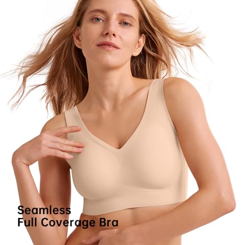 Wireless Full Coverage Bra Back Smoothing Seamless Support and Lift Everyday Bras for Older Women3