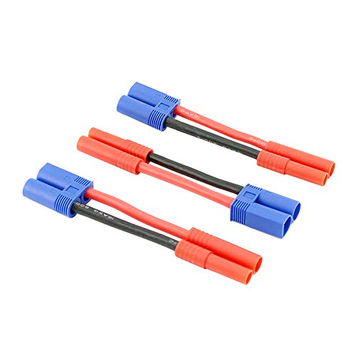 Adaptateur 4 mm vers EC5 mâle HXT 12 AWG à haute conductivité pour charge de batterie LiPo