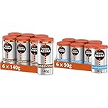 Nescafe Azera Americano Instant Coffee 140g (Pack of 6) & Nescafe Azera Americano Decaff Instant Coffee 90g