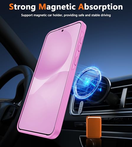 Image of FNTCASE for Samsung Galaxy A36-5G Case: for Galaxy A56 5G Case Magnetic Translucent Matte Shockproof Slim Phone Cover - Military Grade Drop Proof Hard Back Anti-Fingerprint Protective Case - 6.7 inch