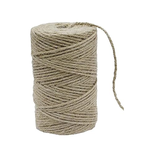 Garten Seil 100 m/Rolle Jute-Schnur, braune Schnur, Jute-Seil, langlebiges Verpackungsschnur-Seil for DIY-Handwerk, Geschenk, Gartenarbeit, Hochzeitsdekoration