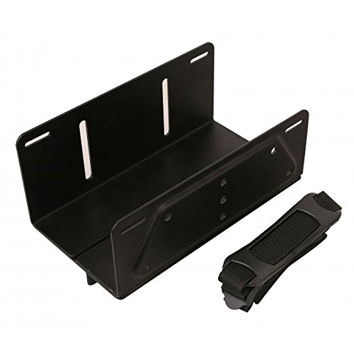 Techly ICA-CS 62 Desk-Mounted CPU Holder Negro - Soporte (Desk-Mounted CPU Holder, Escritorio, 20 kg, Negro, Vertical, 23,5 cm)