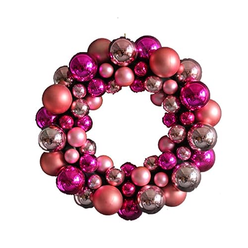 Weihnachtskugelkranz, 35 cm, bunte Kugel, dekorativer Anhänger