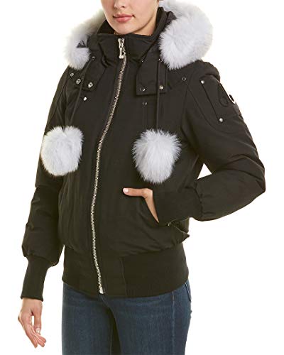 Amazon.com: Moose Knuckles Women's Debbie Bomber Down Jacket with