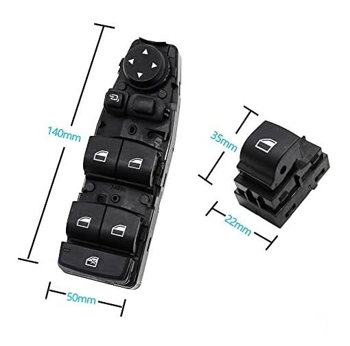 Interrupteur de vitre pour BMW F30 F10 finition noire origine - 2