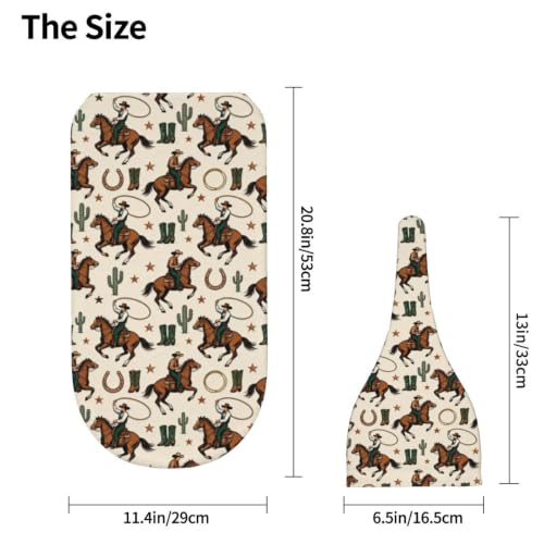 Image of Lcokin Western Cowboy Baby Stuff Swaddle Blanket with Hat, Newborn Receiving Blanket