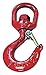 Swivel Hook, Carbon Steel, 2000 lb, Red