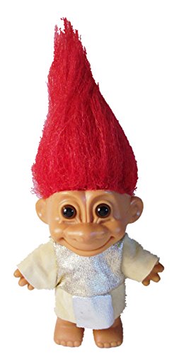 Muñeco Troll con Atuendo Romano y Cabello Rojo 4.5" miniatura 1