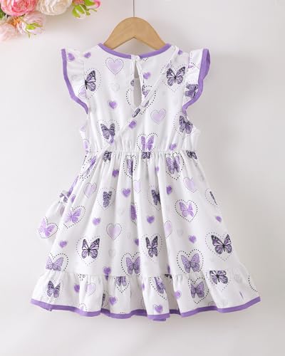 Little Toddler Girl Peter Pan Collar Dress Summer Clothes Ruffle Sleeveless Kids Dresses Causal Sundress Girl Outfits3