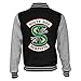 Riverdale South Side Serpents Veste interuniversitaires féminine Noir/Gris Chiné S | Womens Veste décontractée, Anniversaire Idée Cadeau pour Les Dames