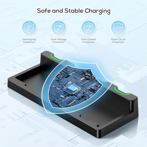 Image of Charger Dock Compatible with Nintendo Switch & OLED Models, Charging Dock for JoyCon up to 4 Controllers, Switch Controller Charger Station with Charging Cable
