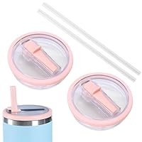 Couvercle Paille Tumbler Couvercles Rechange Stanley 40oz - 2 Pièces Avec Pailles Anti-fuite Couvercle Gobelet Stanley