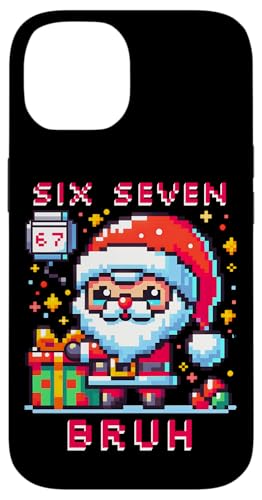 67 Six Seven Bruh Pixel Christmas 6 7 Meme Men Women Kids X}zP[X iPhone 14 p