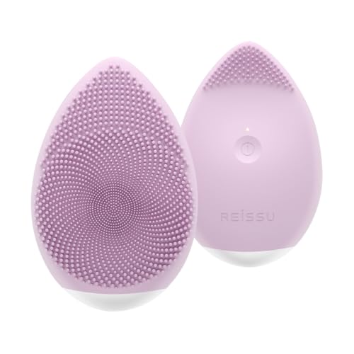 Reissu フェイシャル クレンジングブラシ 美顔器 電動 8段階振動モード 完全防水 IPX8 洗顔 シリコン素材 ワイヤレス充電