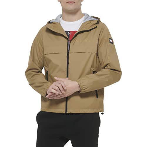 Image of Tommy Hilfiger Men's Simple Hooded Rain Jacket
