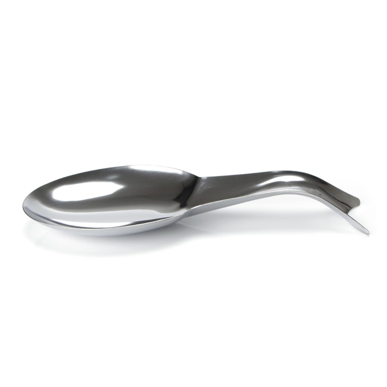 GLEAVI 1pc Stainless Steel Ladle Holder Stand for Kitchen Supplies Rustproof Utensil Storage Rack for Soup Spoon and Spatula Easy to Clean Design Silver Finish