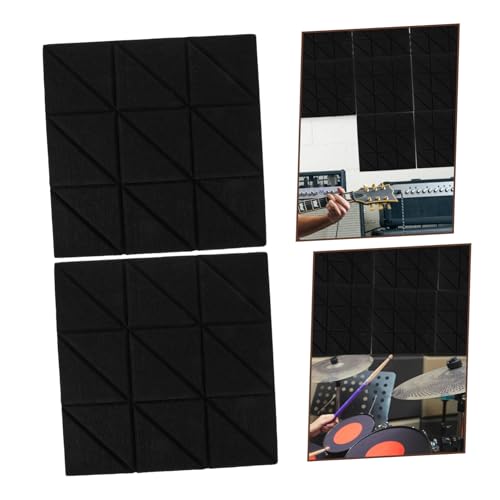 TOYANDONA 4pcs Paneles Acústicos Adhesivos para Aislamiento Sonoro Cuadrados para Estudios en Casa, Oficinas y Espacios de Entretenimiento miniatura 3