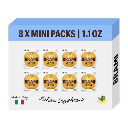 BRAMI Lupini Beans Snacks, Mediterranean Medley