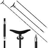 itayak 8.63' Shallow Water Anchor Pole, 2 Piece Fiberglass Island Anchor with T-Handle, Pole Anchor with 316 Stainless Tip for Boat, Fishing Kayak (Gloves Included)