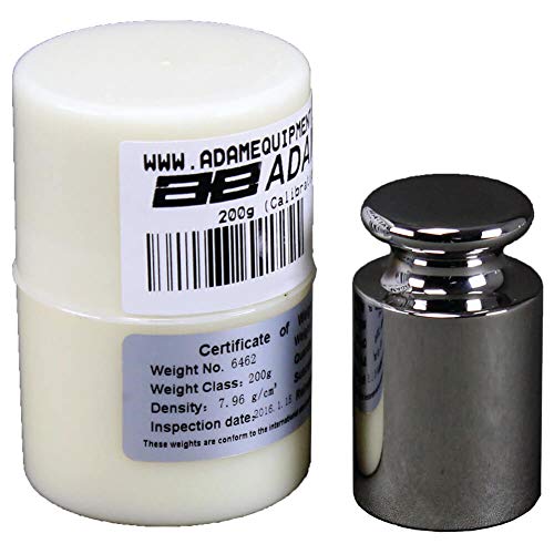 Adam Equipment - Peso de calibración (acero inoxidable, 200 g, clase E2)