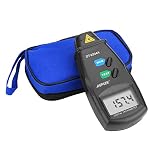FITNATE Handheld Digital Laser Tachometer Non-Contact RPM Meter Motor Speed Gauge Gun Measuring Range: 2.5-99999RPM (IT85)