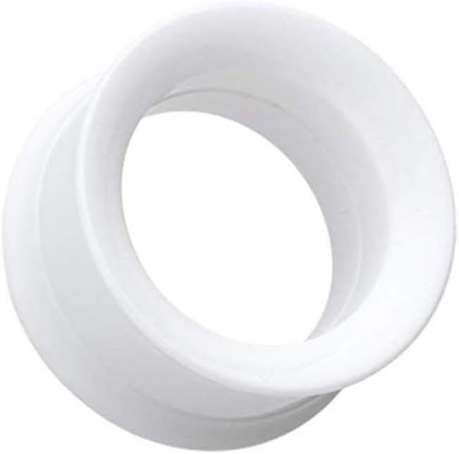 Covet Jewelry Solid Smooth Flared Screw-Fit Ear Gauge Tunnel Plug