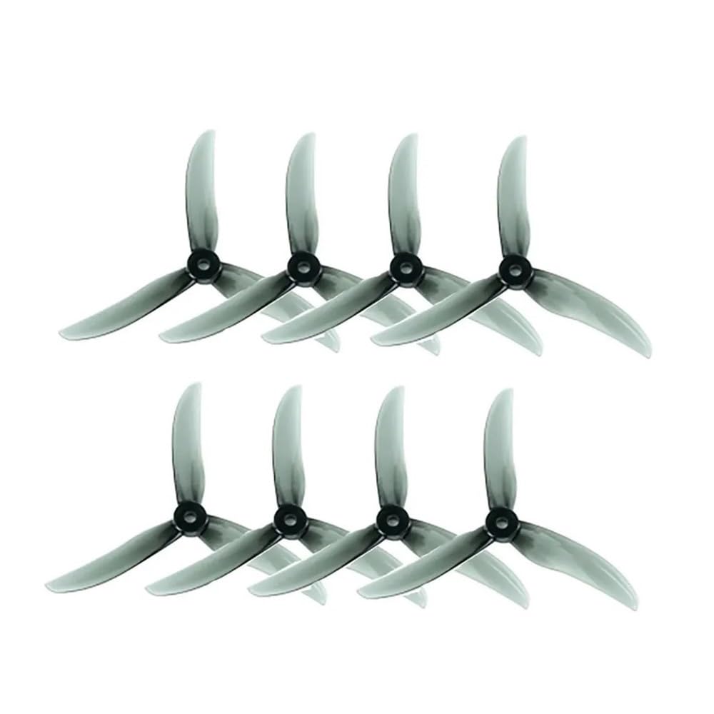 BB39 BlackBird V2 4.9 pouces hélice à 3 pales M5 trou Composite for MANTA V2 5 pouces FPV Drone de course 4 paires(4pairs Balck)