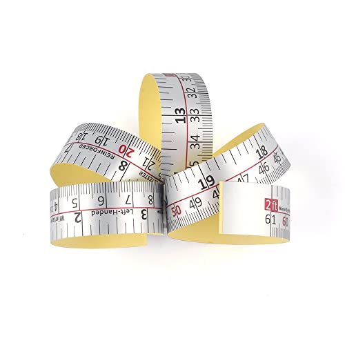 Win Tape Workbench Ruler Adhesive Backed Tape Measure - 24 Inches 61 Centimeters Tape Measure (Right To Left - Inches/Cm) #TOP2