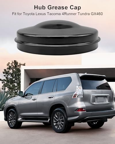 Image of Front Hub Grease Cap Fit for Toyota 4Runner FJ Cruiser Previa Sequoia Tundra Tacoma Lexus GX460 GX470 Replace 43514-28010 4351428010