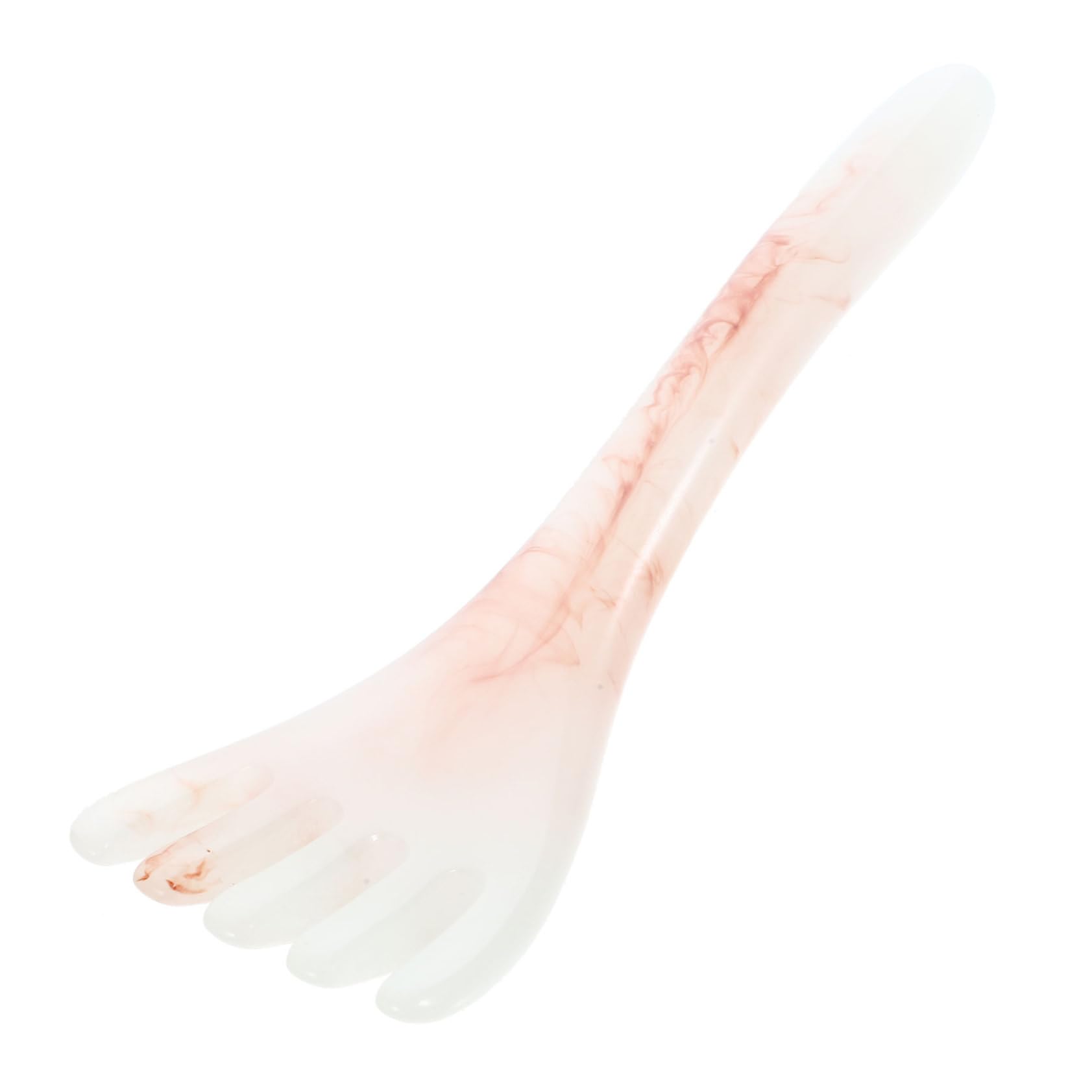 Outanaya Massage Comb Guasha Massage Tool Head for Headaches Hair Comb for Women Head Massager for Headaches Head Scratcher Massager Whisk Scalp Combs Jade Resin Spa Miss Shampoo Comb Pink