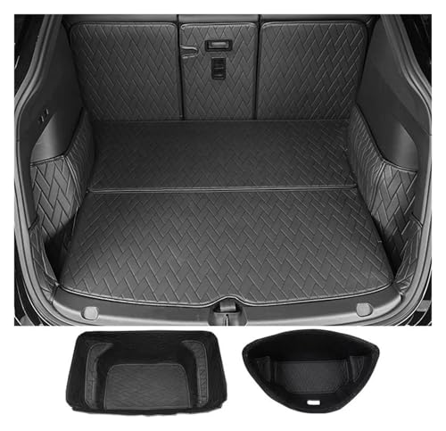 Tapis de coffre étanche pour Tesla Model Y | Couverture complète anti-saleté en cuir