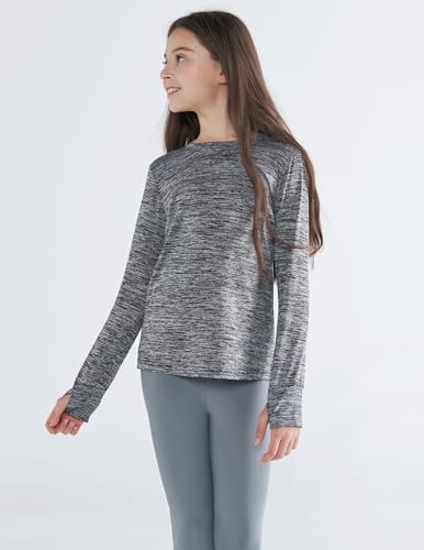 Image of Liberty Pro 3 Pack Youth Girls Active Long Sleeve Shirts | Dry Fit, Performance, Thumbholes, Athletic Tees for Kids and Teens