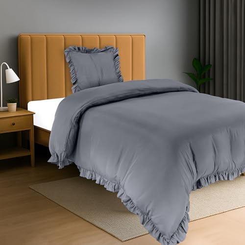 Utopia Bedding Funda Nordica Cama  Gris