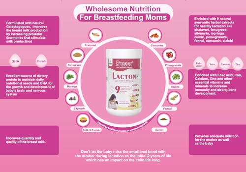 Pro360 Lacton Lactation Support Booster Protein Supplement Powder with Herbal Extracts for Breastfeeding and Lactating Mothers - Helps to Increase... - Image 5
